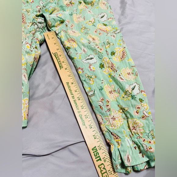 NWT Torrid Clip Dot  Cotton Viole Blouson Sl. Sq. Neck Smocked Top Size 1X 14-16 - Picture 11 of 13